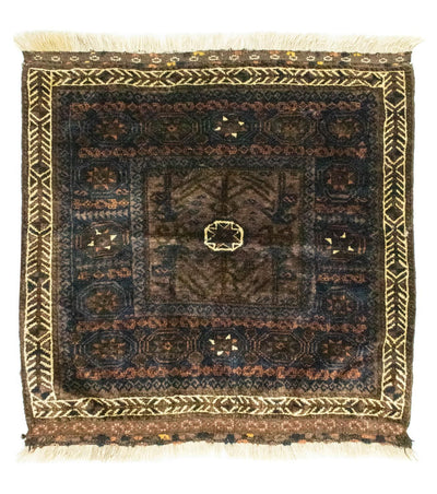 Afghansk tæppe 80x80cm - Orientalsk tæppe