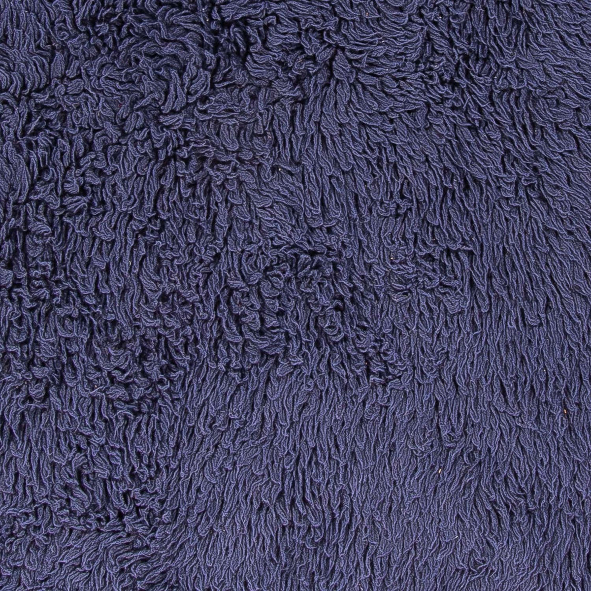 Tæppe med høj pæl rundt  - 261 x 261 cm - mørkeblå