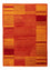 Uldtæppe - 195 x 140 cm - rust