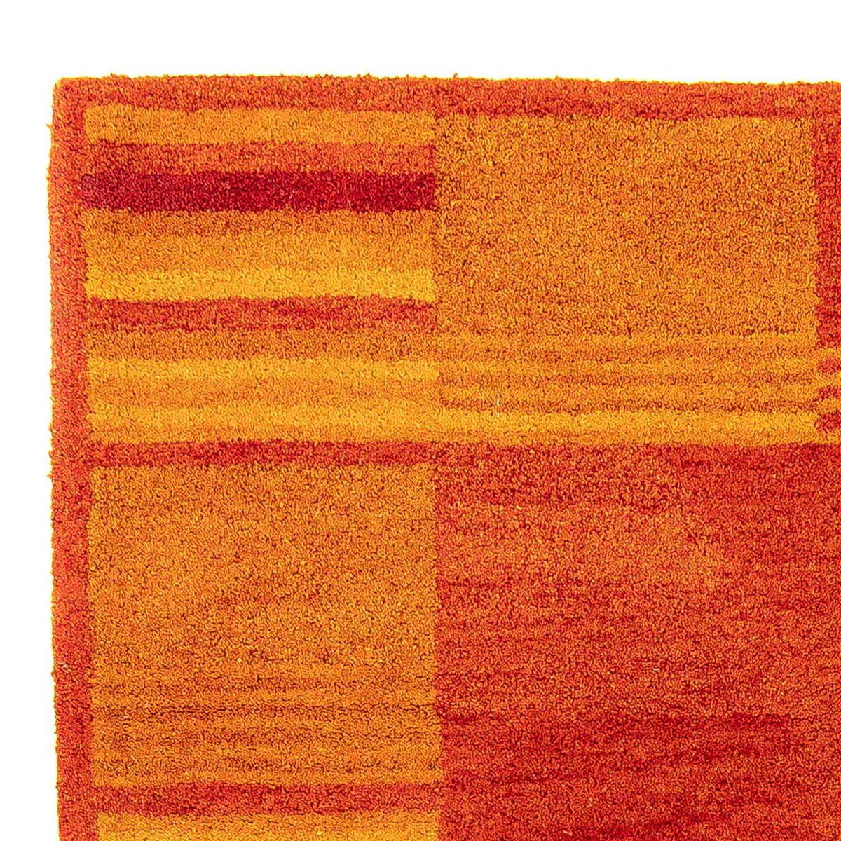Uldtæppe - 195 x 140 cm - rust