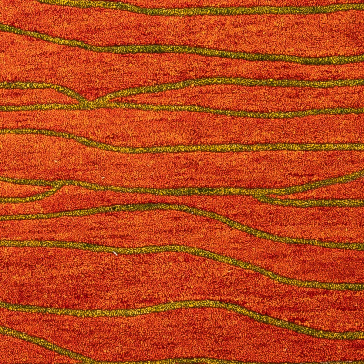 Uldtæppe - 192 x 136 cm - rust
