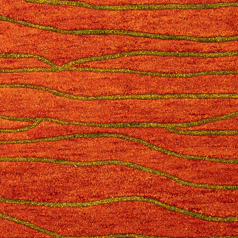 Uldtæppe - 192 x 136 cm - rust