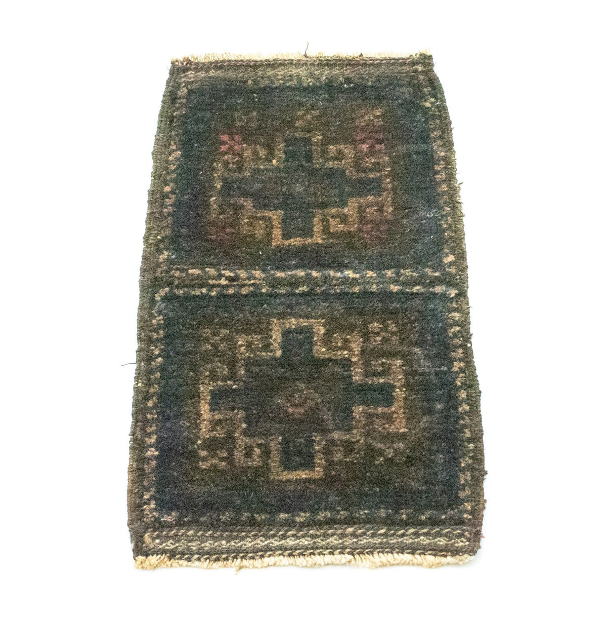Afghansk tæppe - 47 x 25 cm - blå