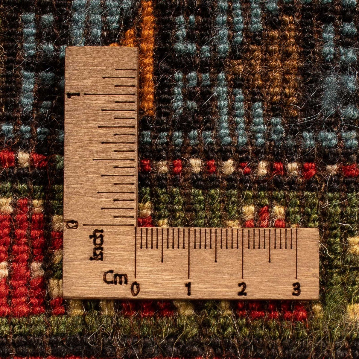 Persisk tæppe - Nomadisk - 210 x 180 cm - mørkeblå