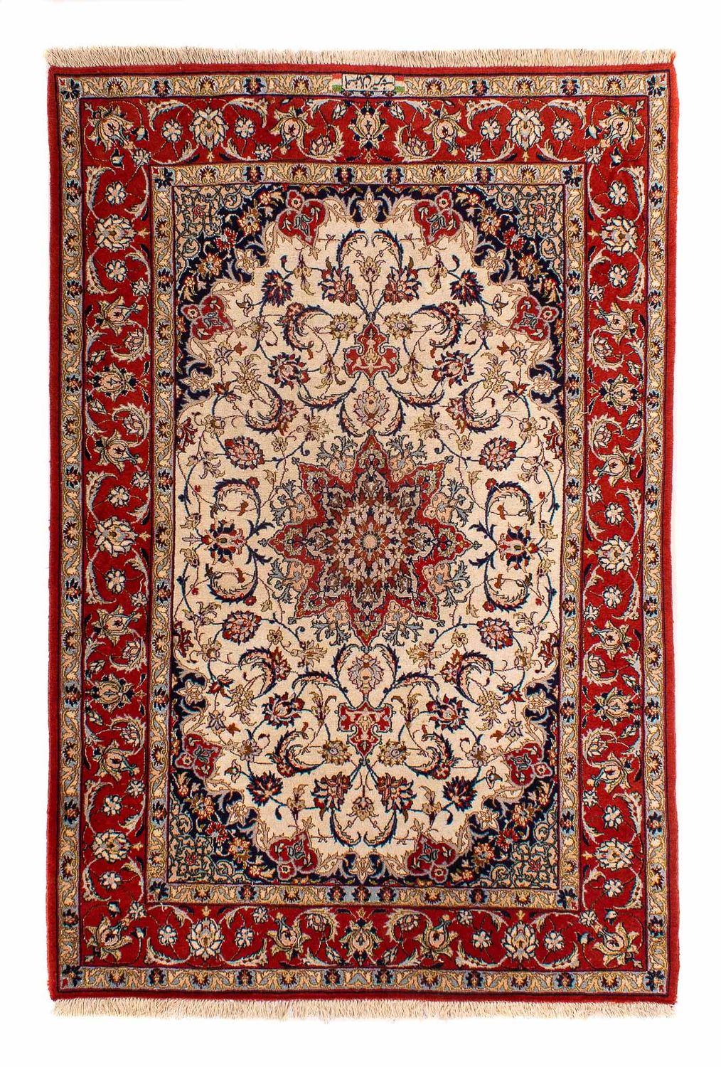 Persisk tæppe - Isfahan - Premium - 166 x 110 cm - beige