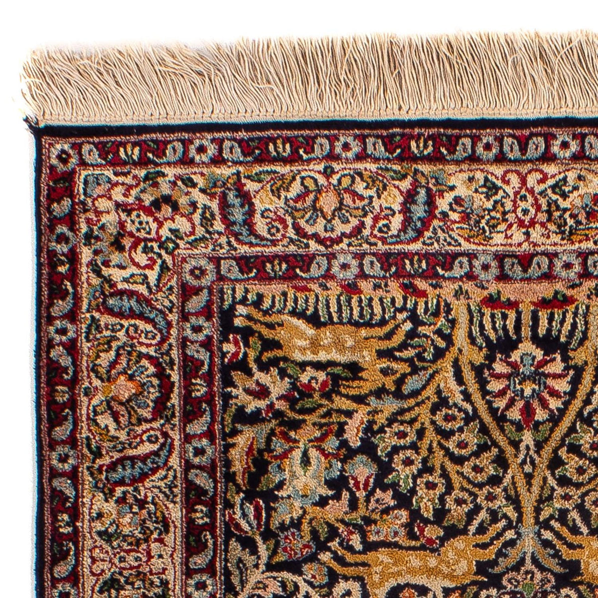 Orientalsk tæppe - Indus - 123 x 81 cm - mørkeblå