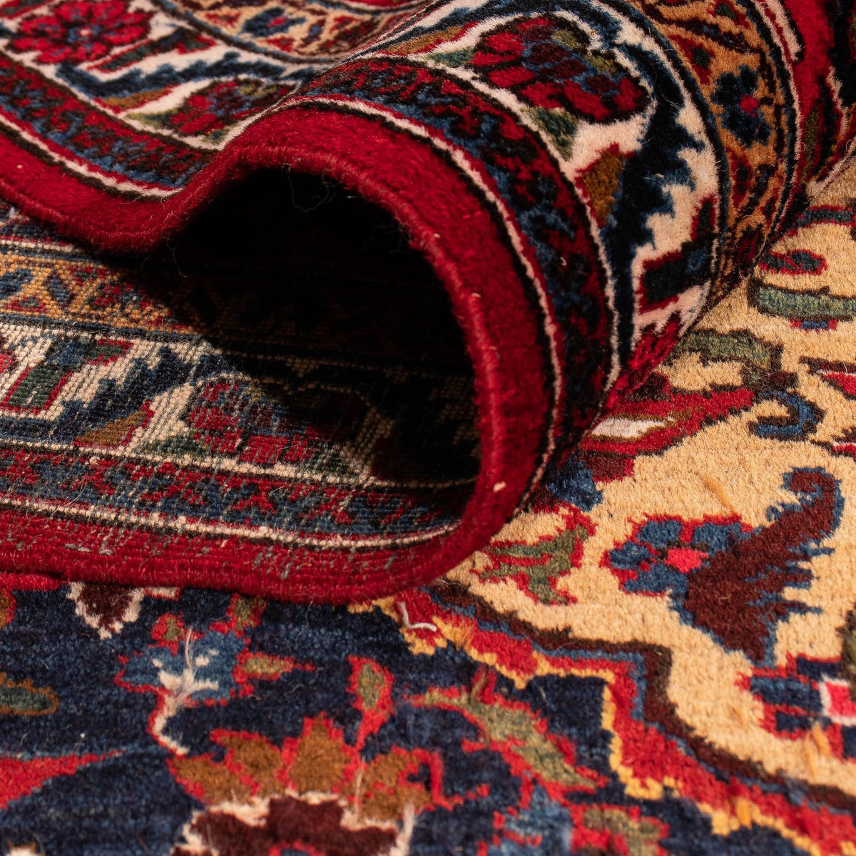 Persisk tæppe - Nomadisk - 335 x 226 cm - mørkerød