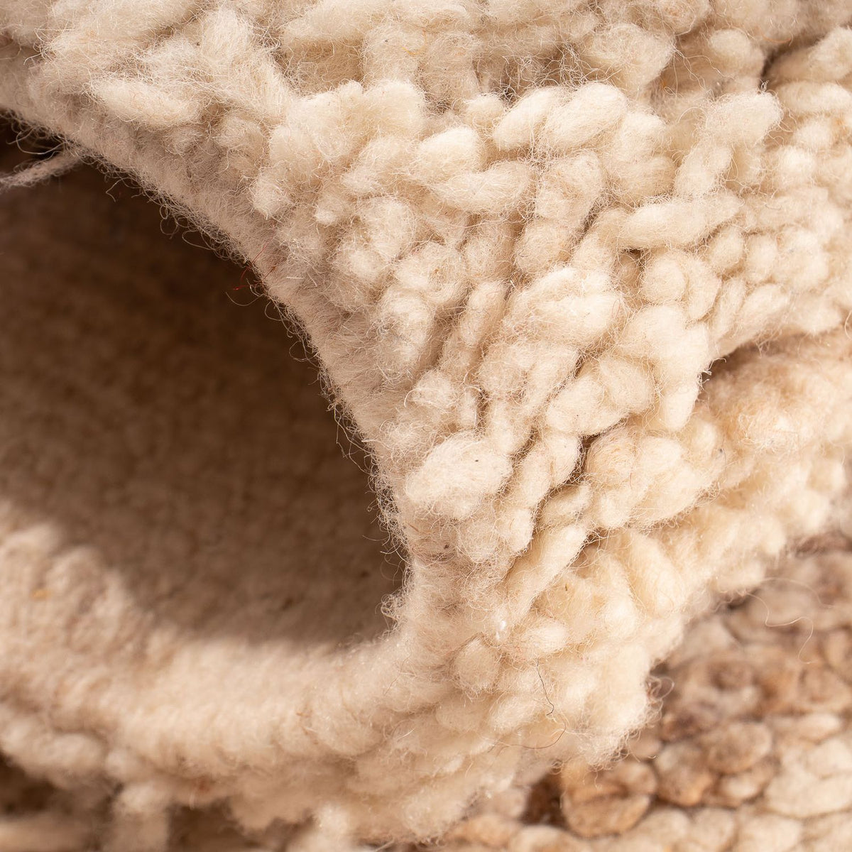 Berber tæppe - 100 x 52 cm - beige