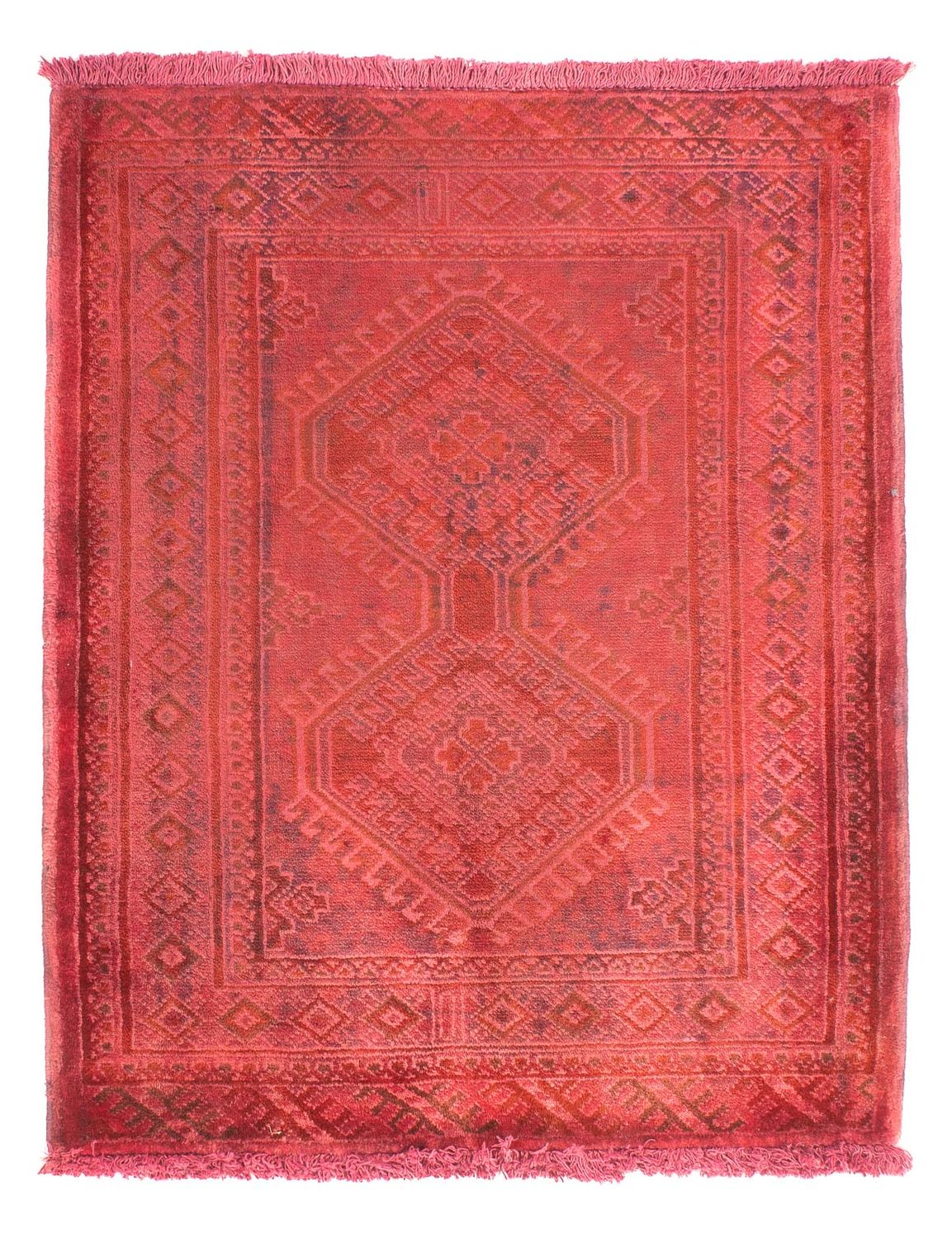 Pakistan Tæppe - 89 x 68 cm - rød