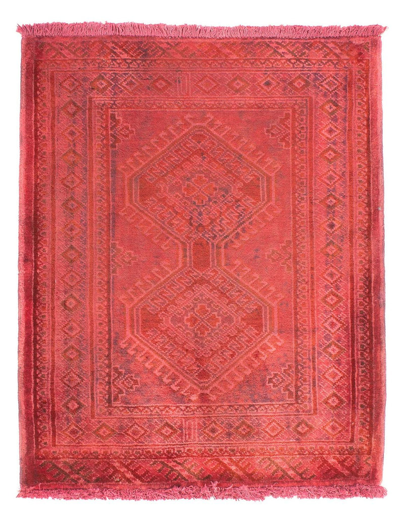 Pakistan Tæppe - 89 x 68 cm - rød