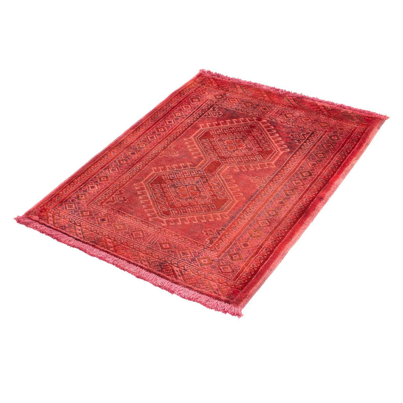 Pakistan Tæppe - 89 x 68 cm - rød