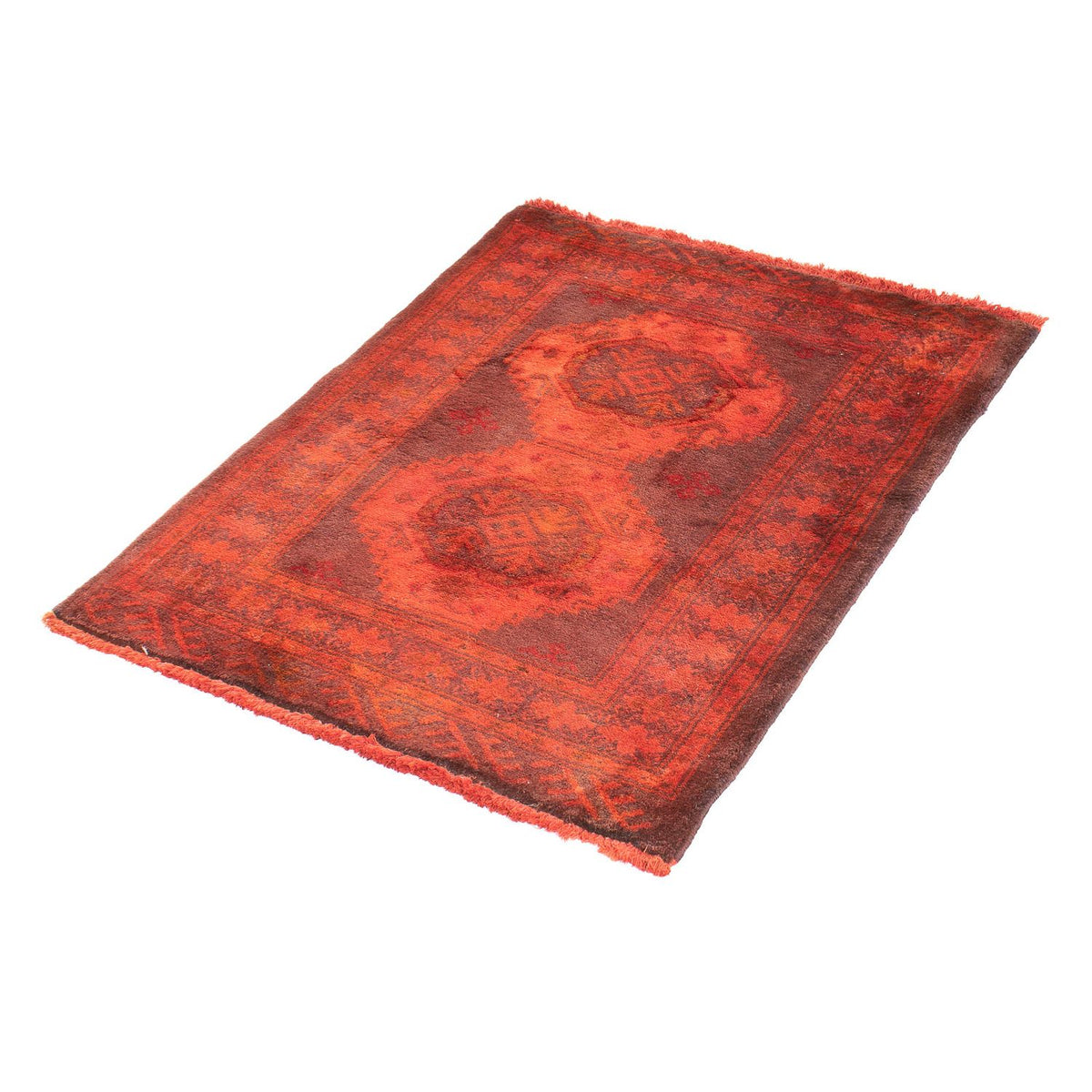 Turkaman-tæppe - 86 x 70 cm - rust