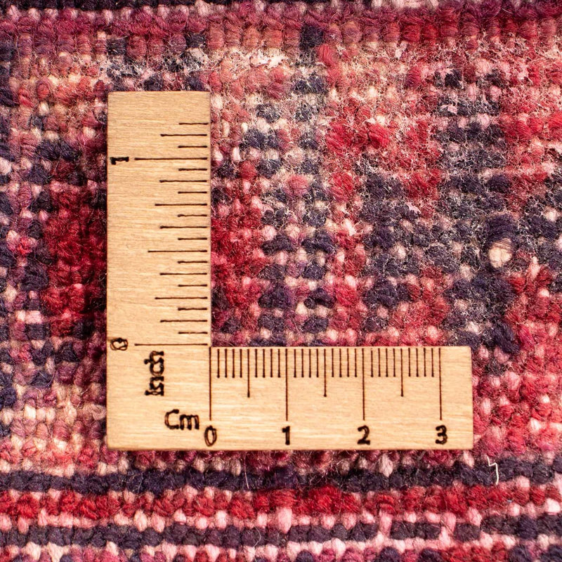 Turkaman-tæppe - 82 x 61 cm - mørkerød