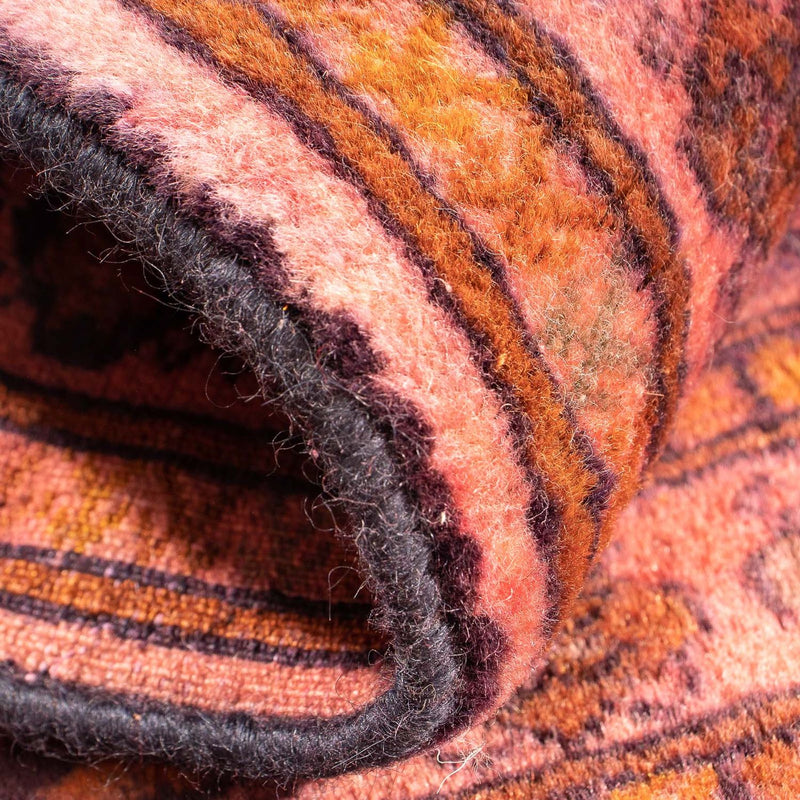 Turkaman-tæppe - 84 x 62 cm - lysrød