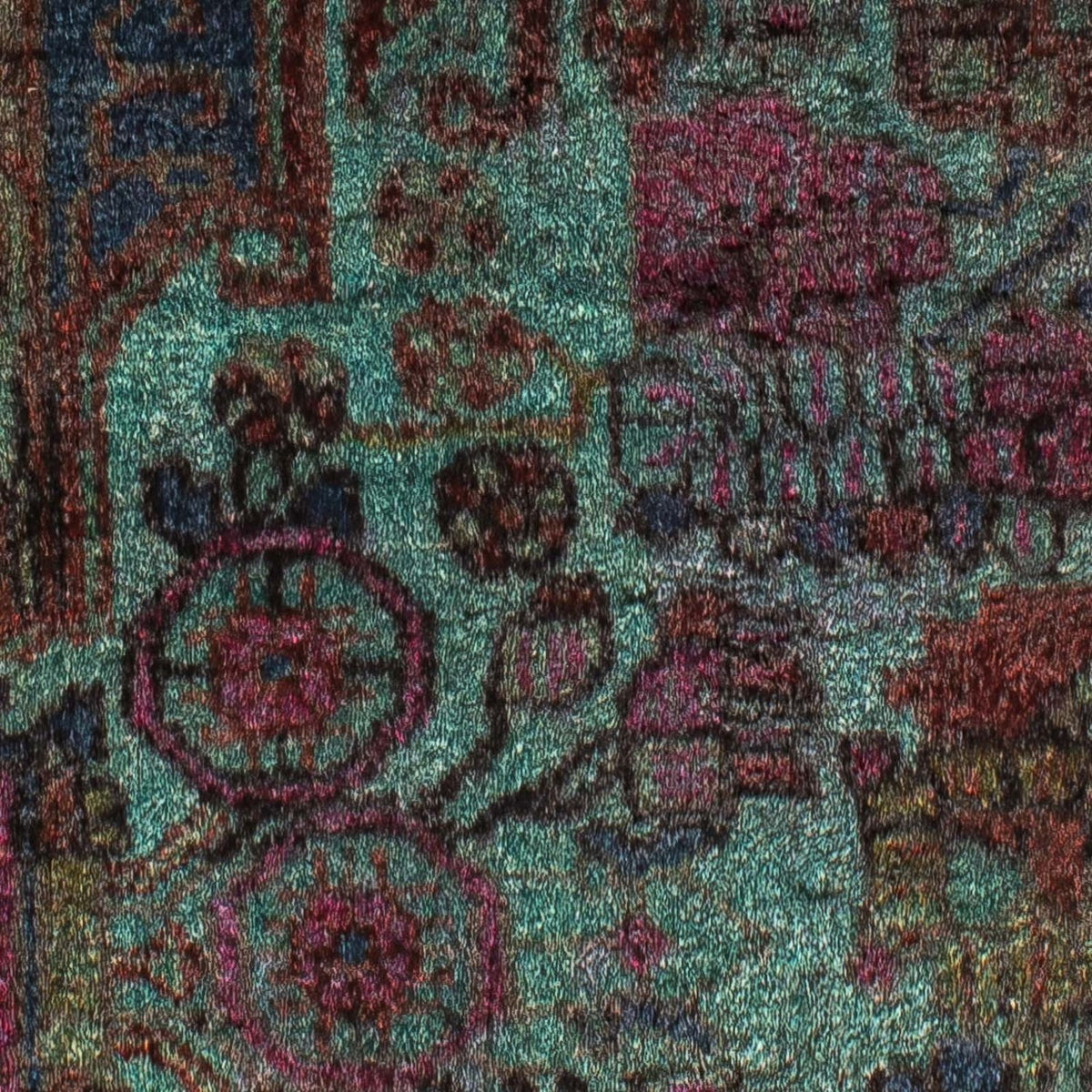 Persisk tæppe - Nomadisk - 111 x 80 cm - lyseblå