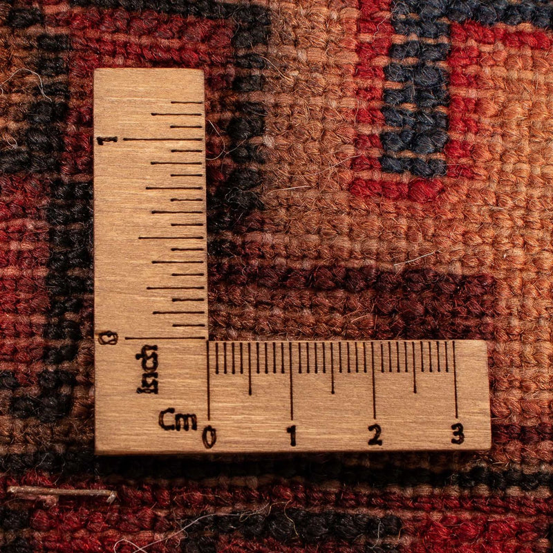 Persisk tæppe - Nomadisk - 143 x 102 cm - mørkerød