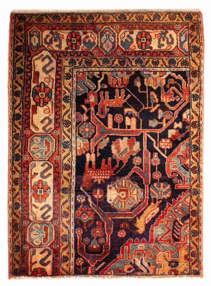 Persisk tæppe - Nomadisk - 120 x 88 cm - flerfarvet