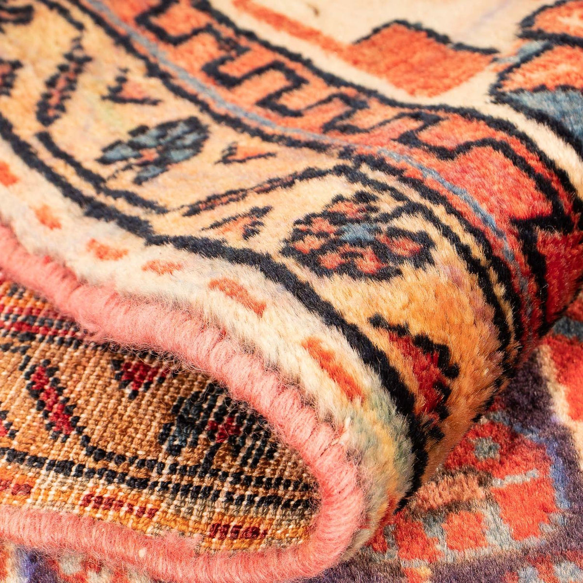 Persisk tæppe - Nomadisk - 120 x 88 cm - flerfarvet