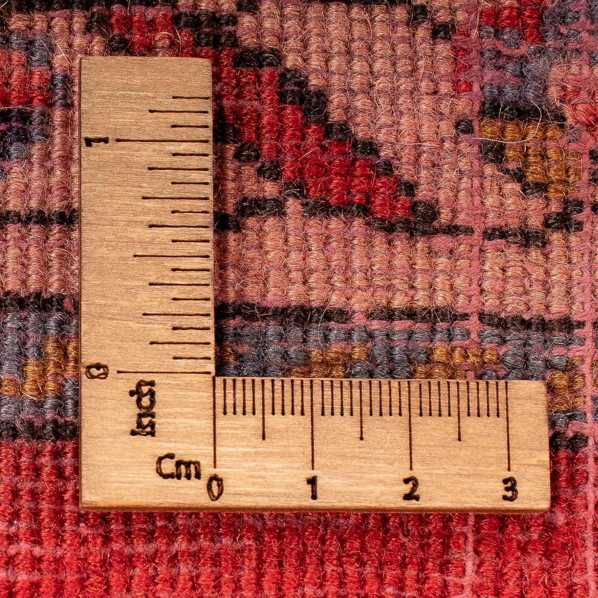 Persisk tæppe - Classic - 124 x 63 cm - mørkerød