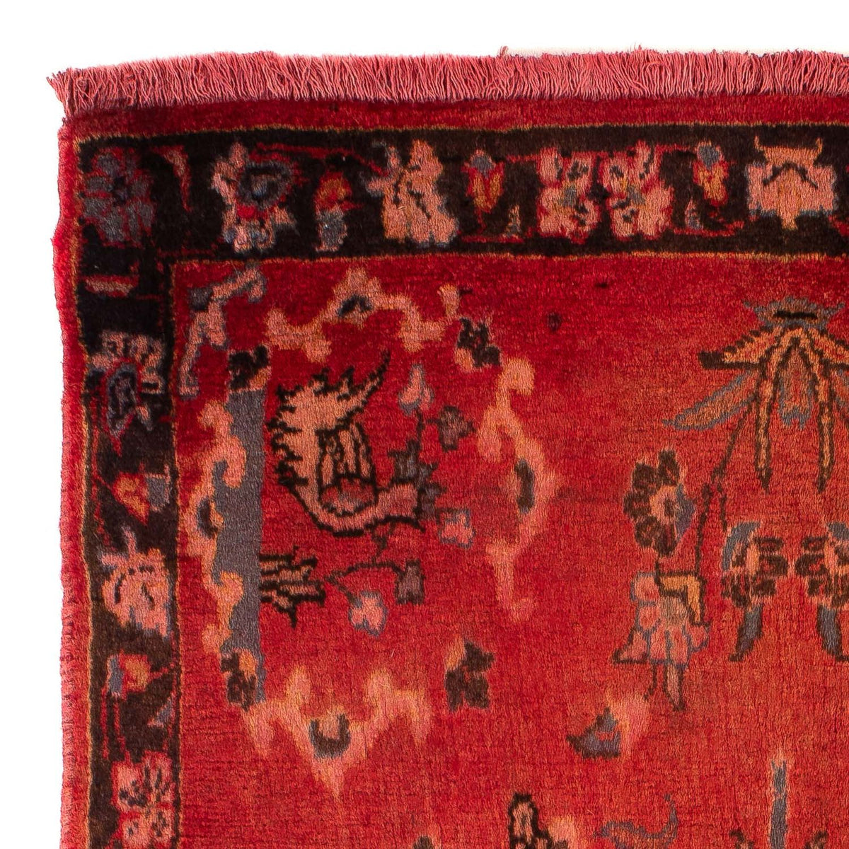 Persisk tæppe - Classic - 144 x 75 cm - mørkerød