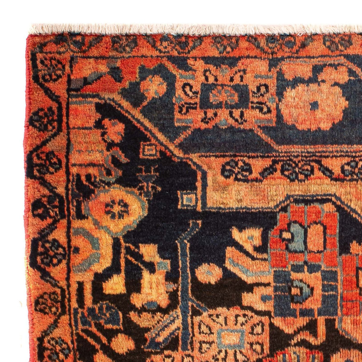 Persisk tæppe - Nomadisk - 110 x 83 cm - flerfarvet