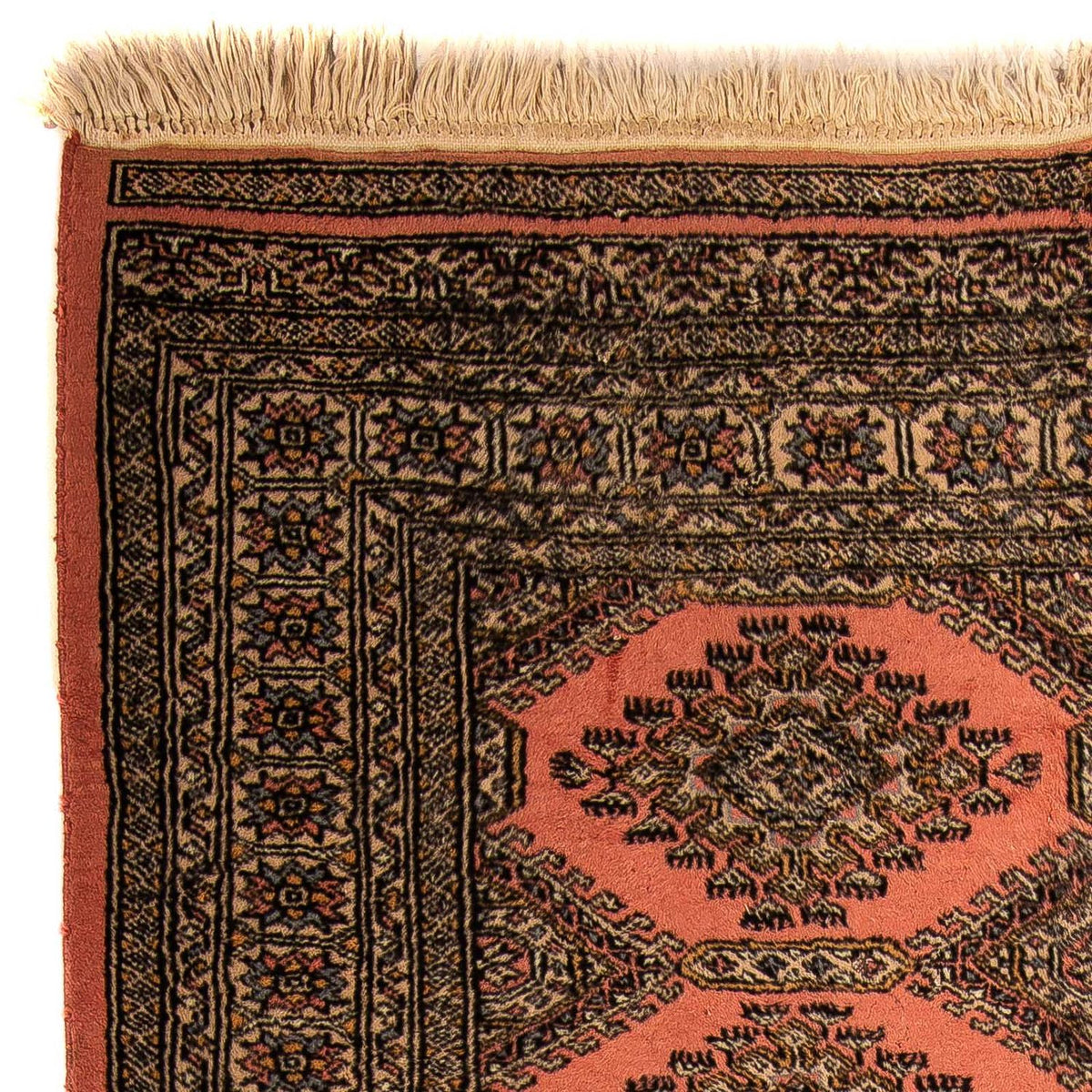 Pakistan Tæppe - 190 x 127 cm - lysrød