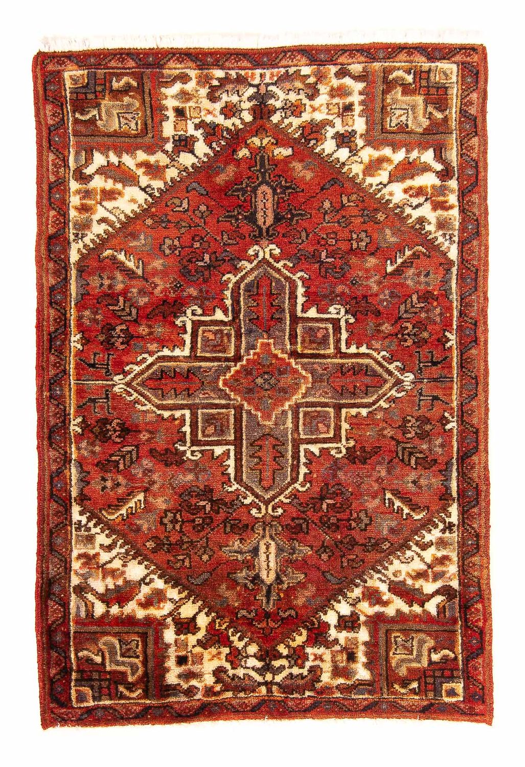 Persisk tæppe - Nomadisk - 132 x 84 cm - rust