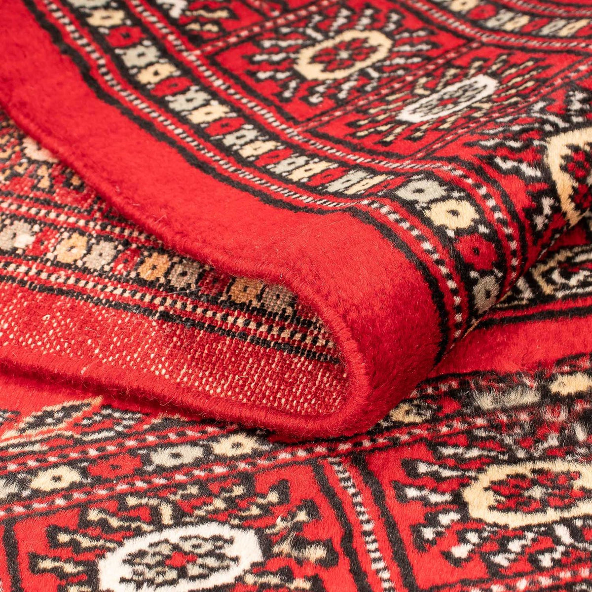 Pakistan Tæppe - 123 x 80 cm - mørkerød
