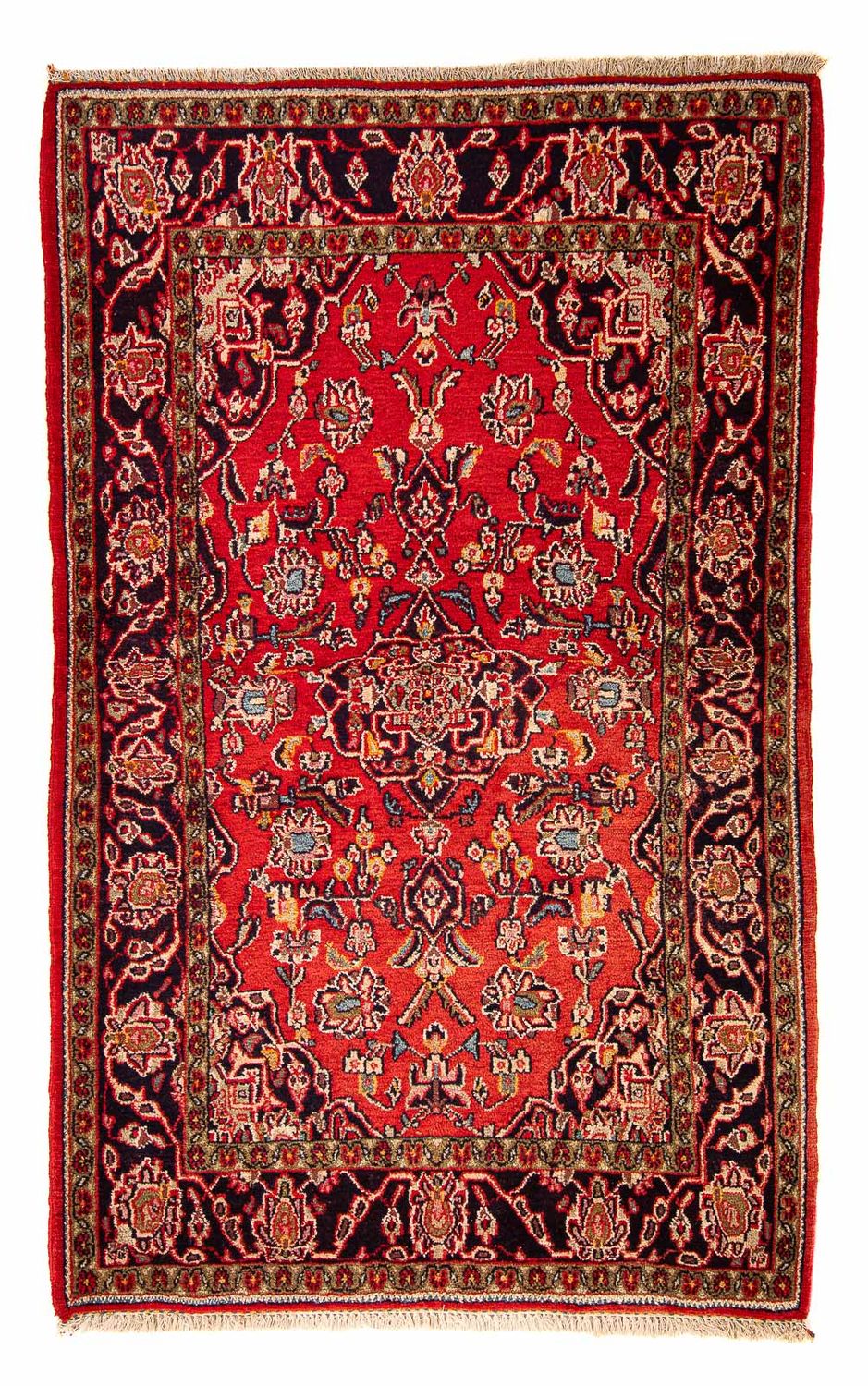 Persisk tæppe - Keshan - 205 x 125 cm - rød