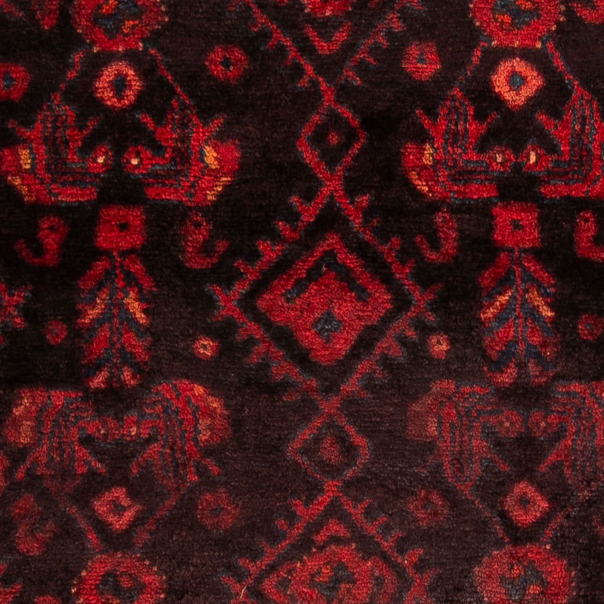 Persisk tæppe - Nomadisk - 170 x 109 cm - mørkerød