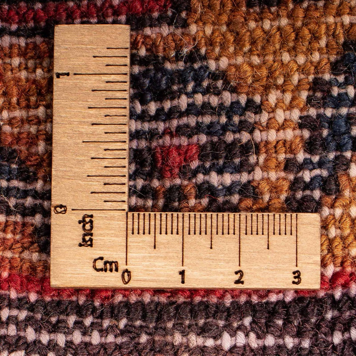 Persisk tæppe - Nomadisk - 170 x 109 cm - mørkerød