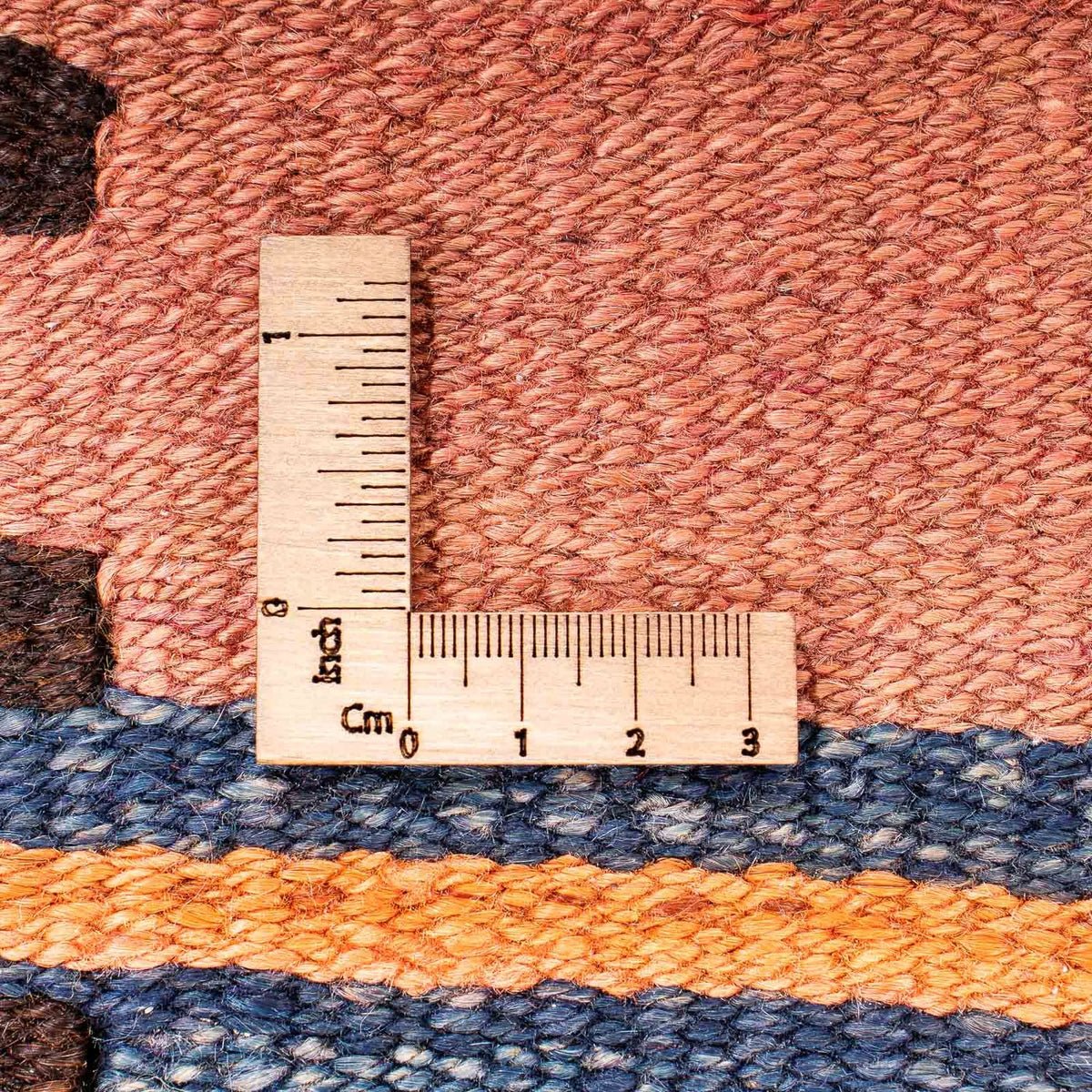 Løber Kelim-tæppe - gammelt - 260 x 140 cm - flerfarvet