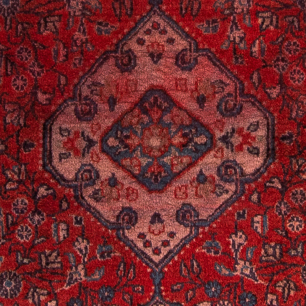 Persisk tæppe - Nomadisk - 150 x 107 cm - mørkerød