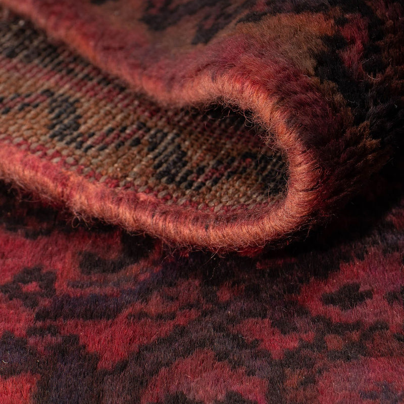 Persisk tæppe - Nomadisk - 160 x 98 cm - mørkerød