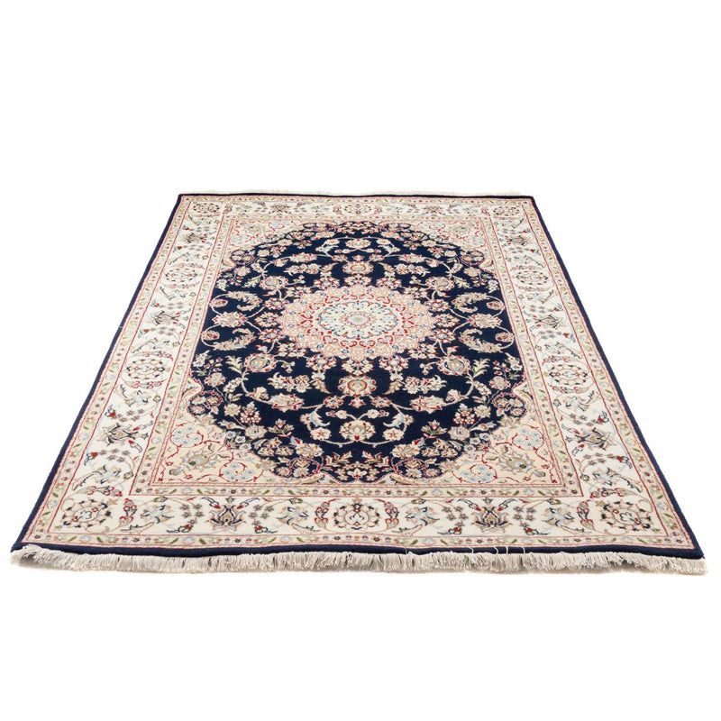 Orientalsk tæppe - Nain - Indus - 200 x 134 cm - mørkeblå