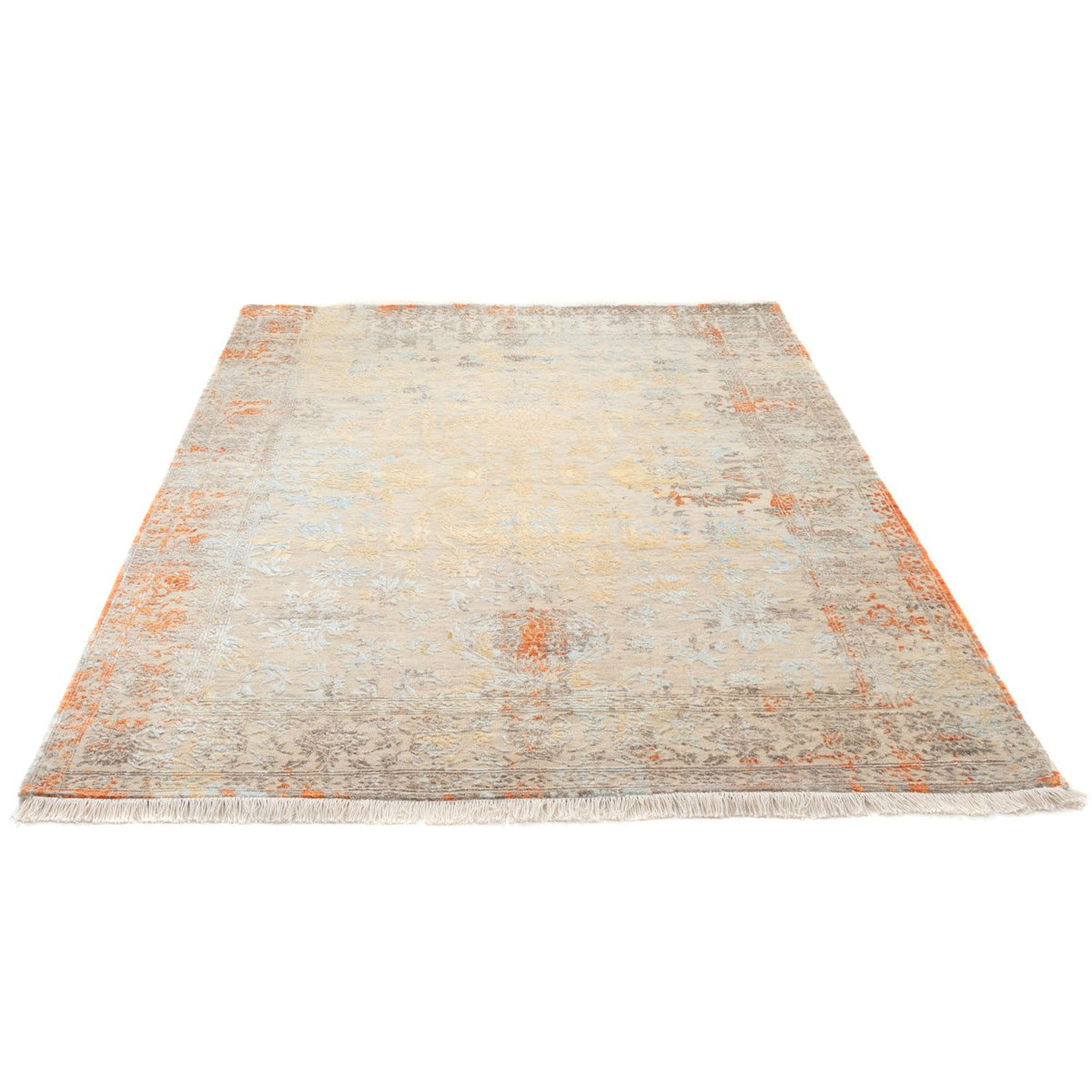 Designer tæppe - 203 x 153 cm - flerfarvet