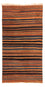 Kelim-tæppe - gammelt - 225 x 150 cm - flerfarvet
