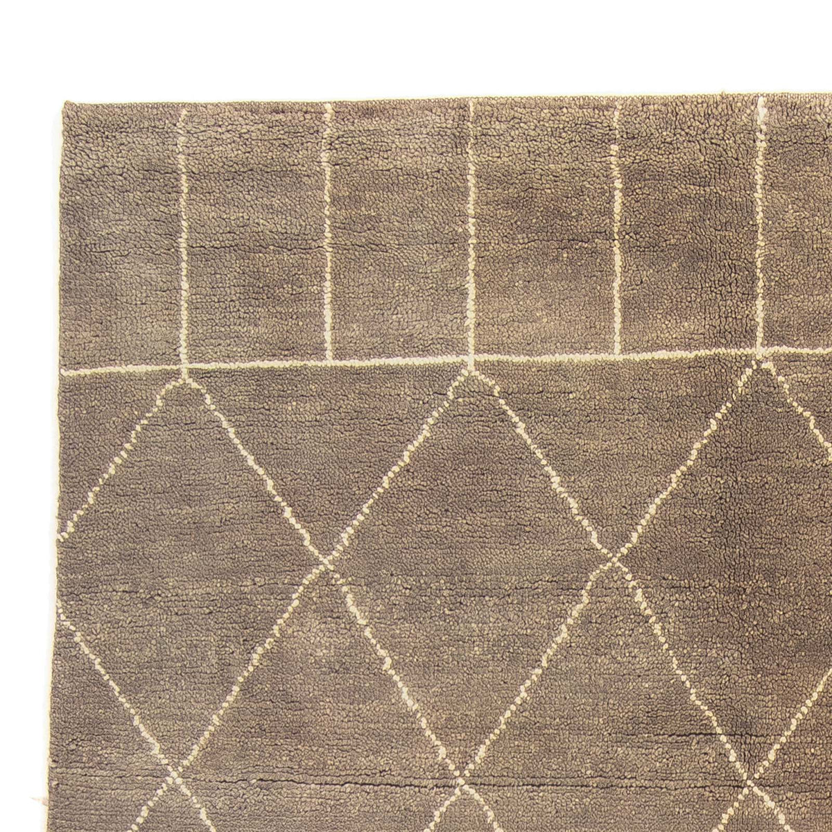 Designer tæppe - 240 x 160 cm - mørkebrun