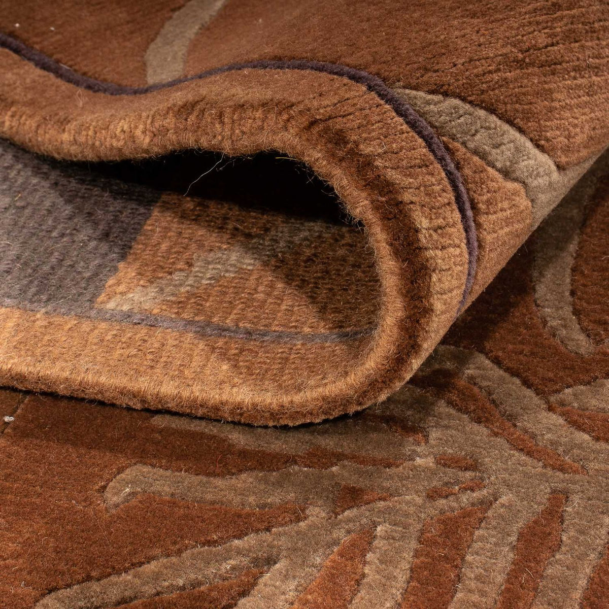 Nepal Tæppe - 207 x 142 cm - brun