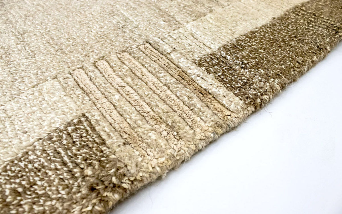 Nepal Tæppe - 180 x 116 cm - natur