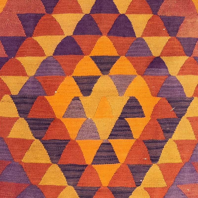 Løber Kelim-tæppe - gammelt - 310 x 150 cm - flerfarvet