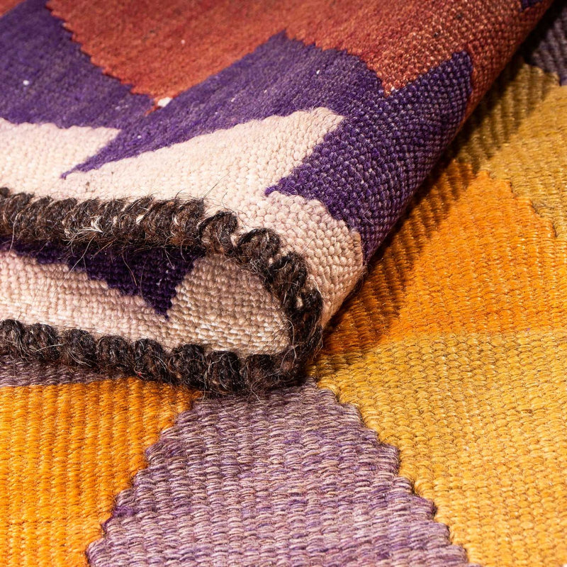 Løber Kelim-tæppe - gammelt - 310 x 150 cm - flerfarvet