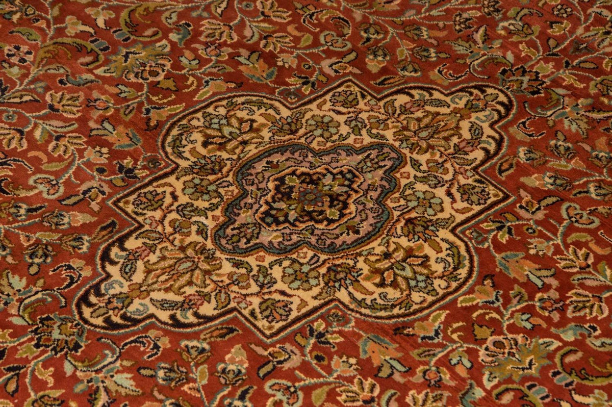 Silketæppe - Kashmir Silk - 244 x 168 cm - orange
