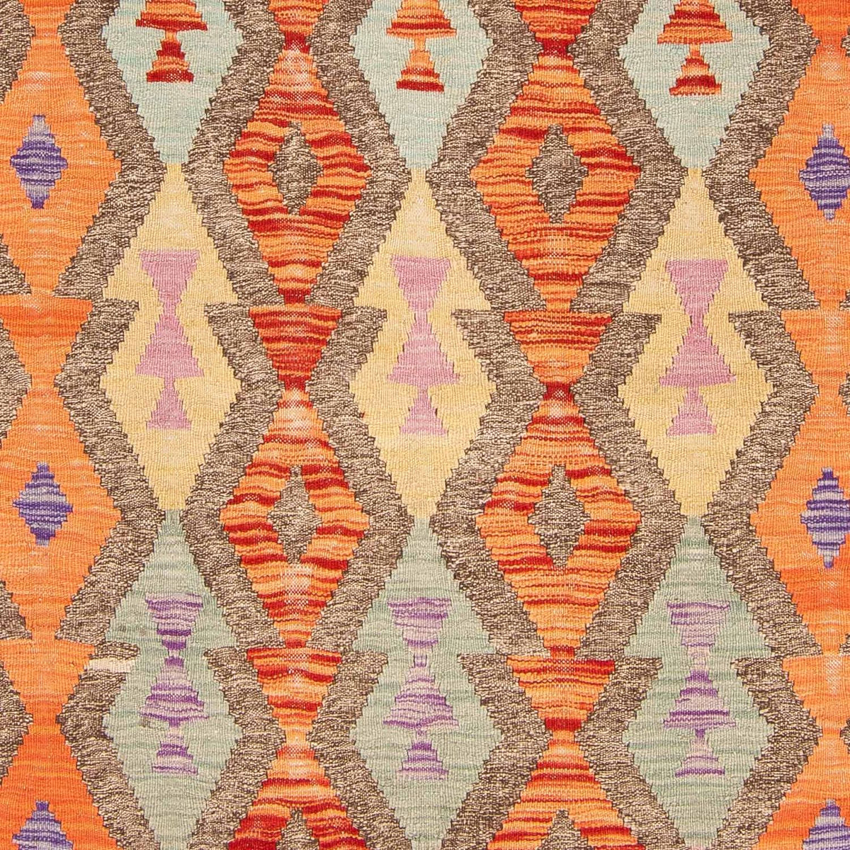 Kelim Carpet - Splash - 207 x 155 cm - flerfarvet