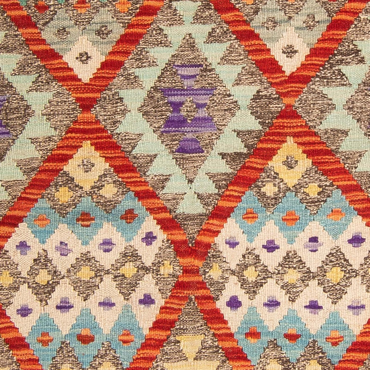 Kelim Carpet - Splash - 156 x 100 cm - flerfarvet