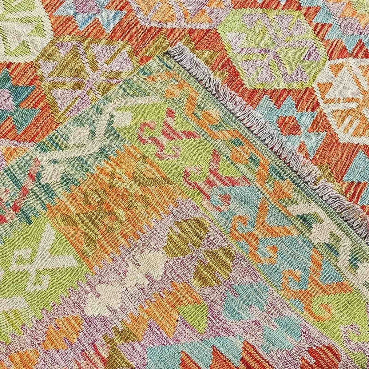 Kelim Carpet - Splash - 300 x 206 cm - flerfarvet