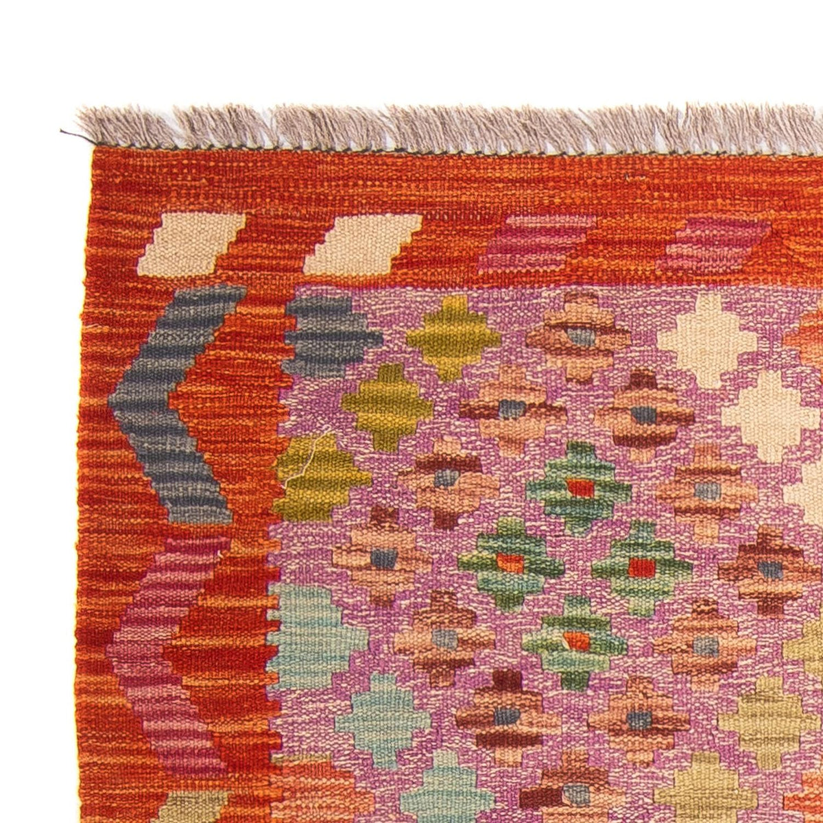 Kelim Carpet - Splash - 147 x 101 cm - flerfarvet