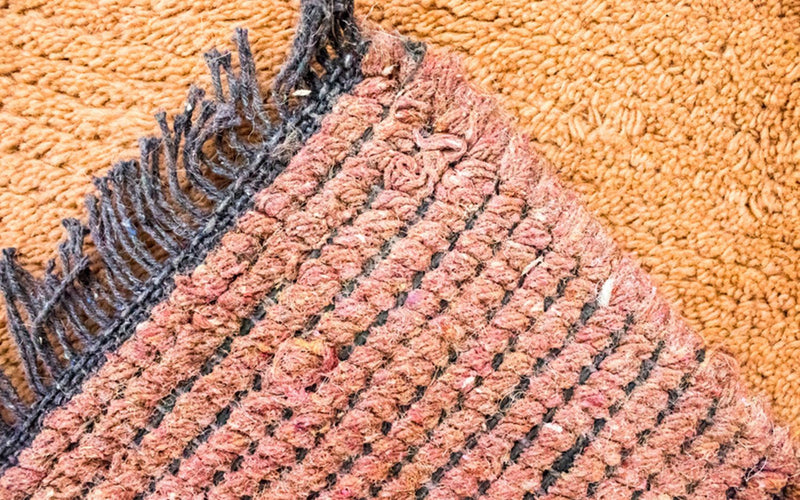 Nepal Tæppe - 140 x 70 cm - orange