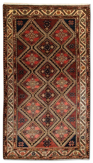 Persisk tæppe - Nomadisk - 309 x 159 cm - flerfarvet