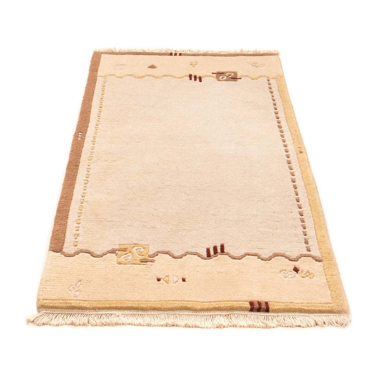 Nepal Tæppe - 140 x 70 cm - beige